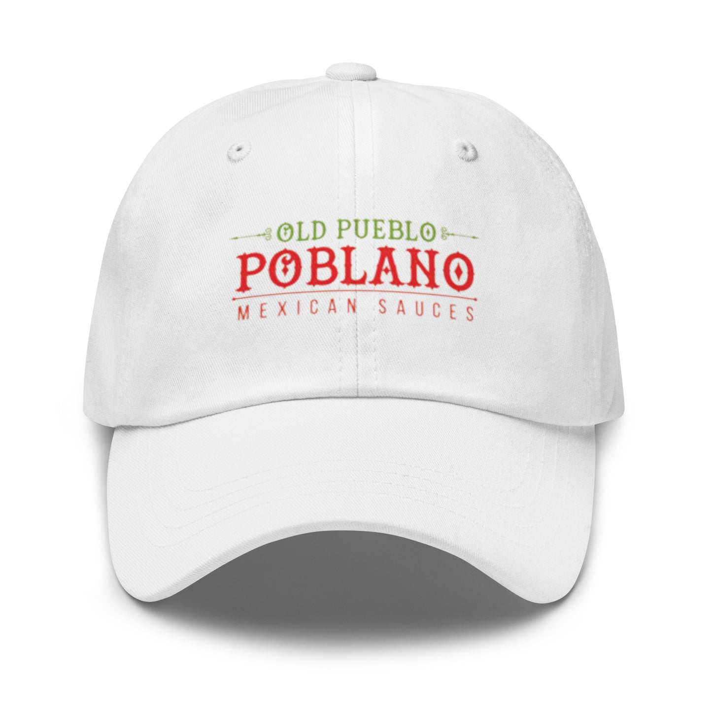 Old Pueblo Poblano White Ball Cap