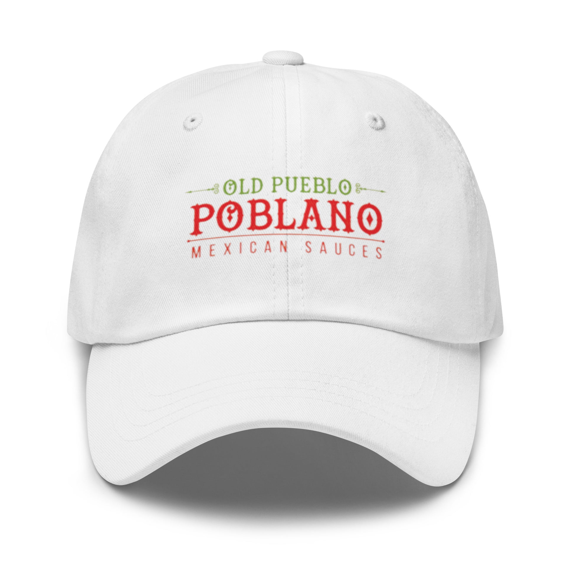 Old Pueblo Poblano White Ball Cap