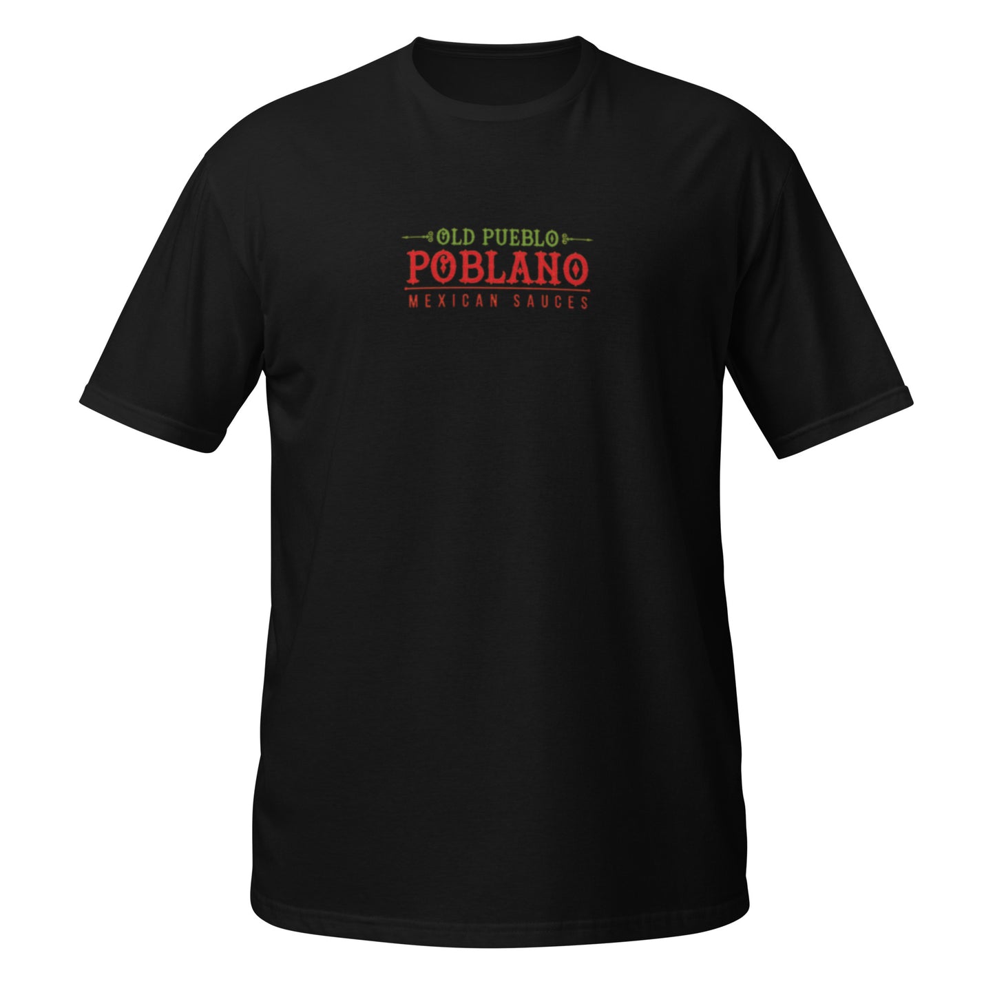 Unisex T-Shirt in Black Old Pueblo Poblano Logo