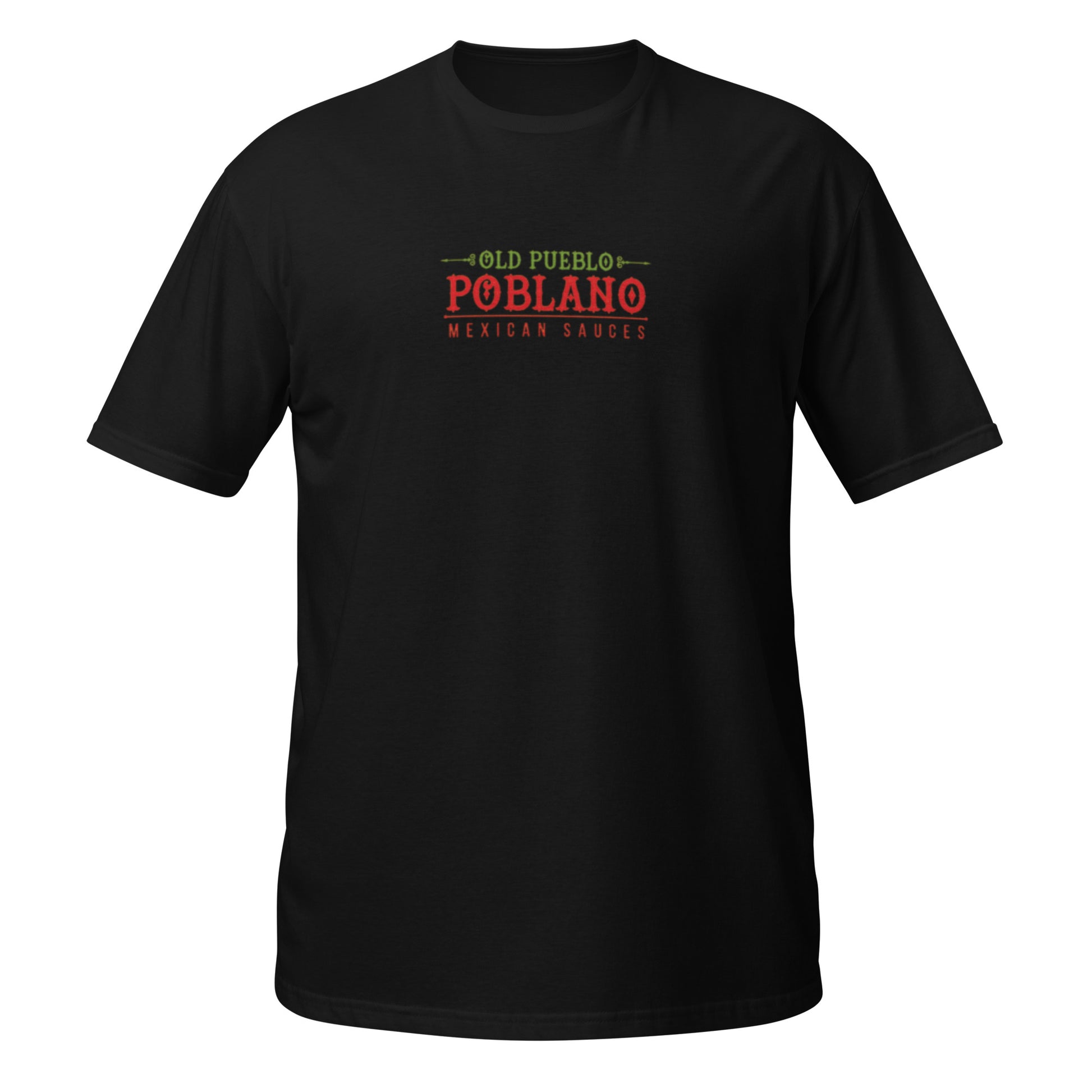 Unisex T-Shirt in Black Old Pueblo Poblano Logo