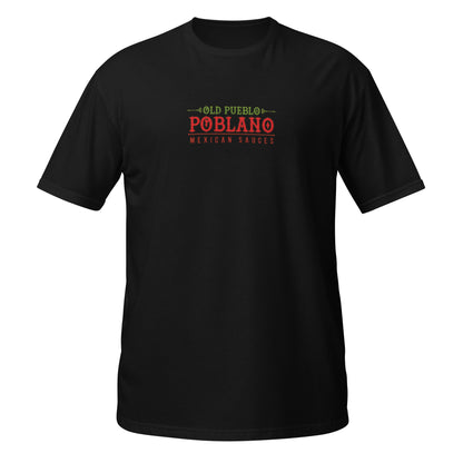 Unisex T-Shirt in Black Old Pueblo Poblano Logo
