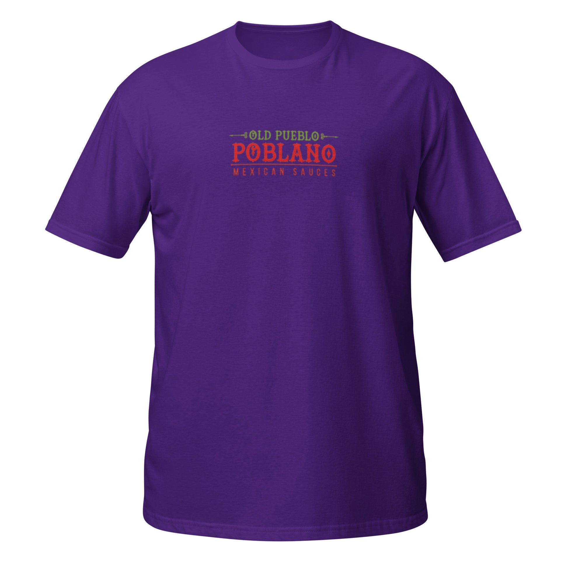 Unisex T-Shirt in Purple Old Pueblo Poblano Logo