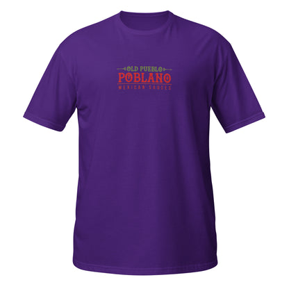 Unisex T-Shirt in Purple Old Pueblo Poblano Logo