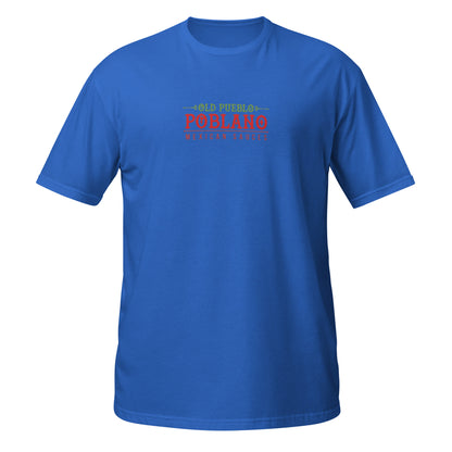 Unisex T-Shirt in Royal Blue Old Pueblo Poblano Logo