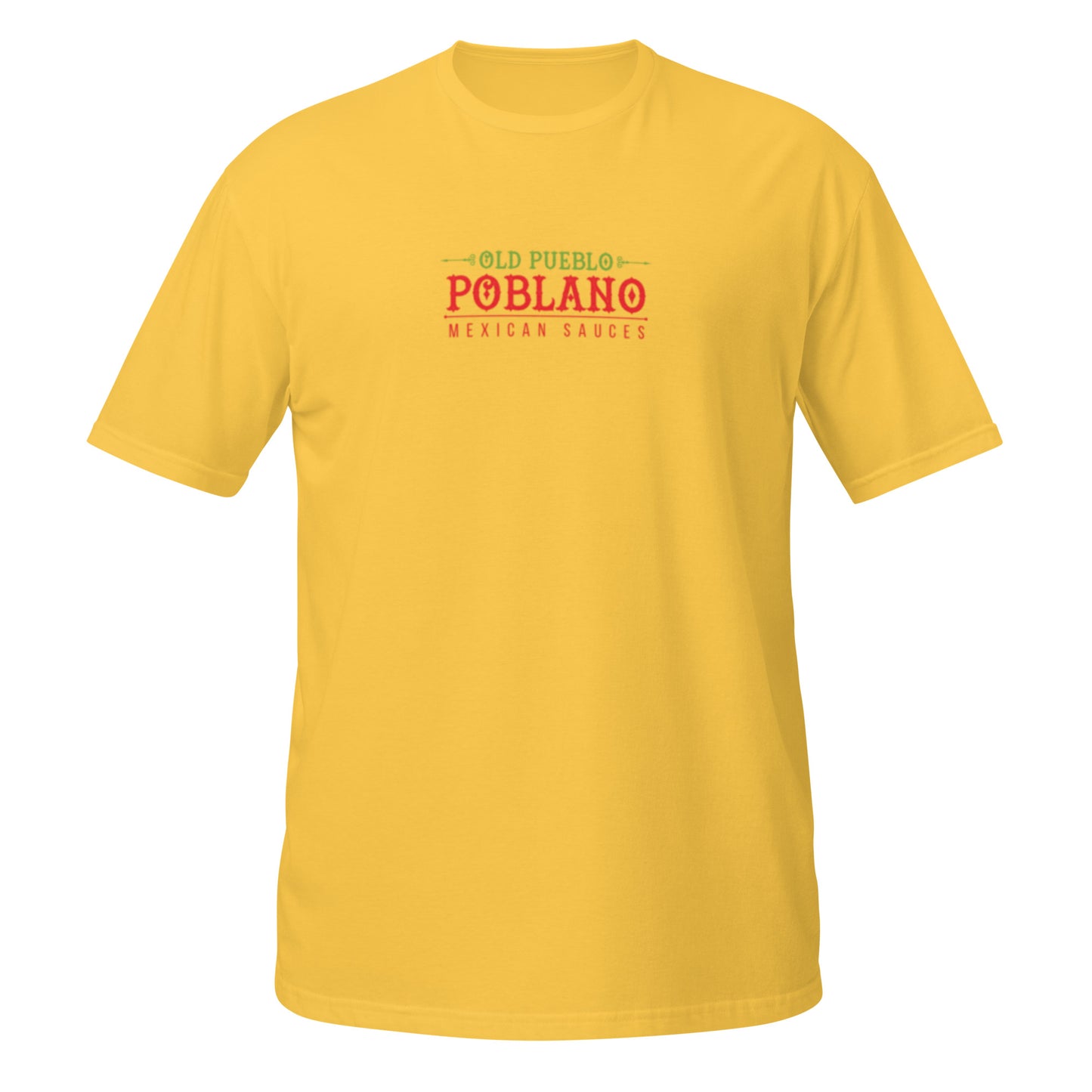 Unisex T-Shirt in Yellow Old Pueblo Poblano Logo