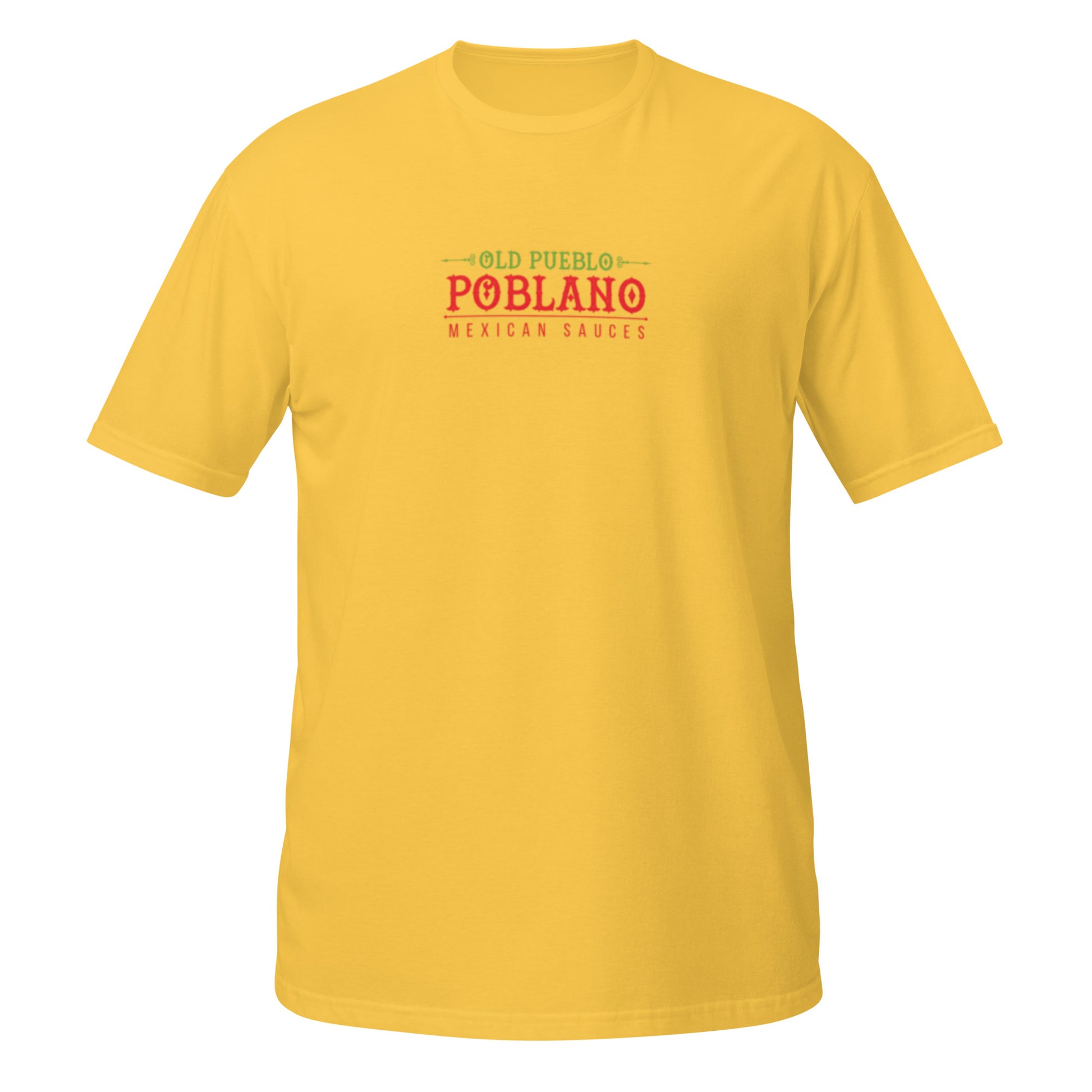 Unisex T-Shirt in Yellow Old Pueblo Poblano Logo